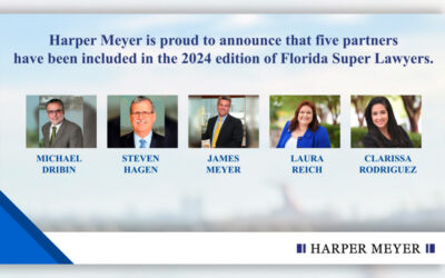 Five Harper Meyer Partners Included in the 2024 Edition of Florida Super Lawyers
