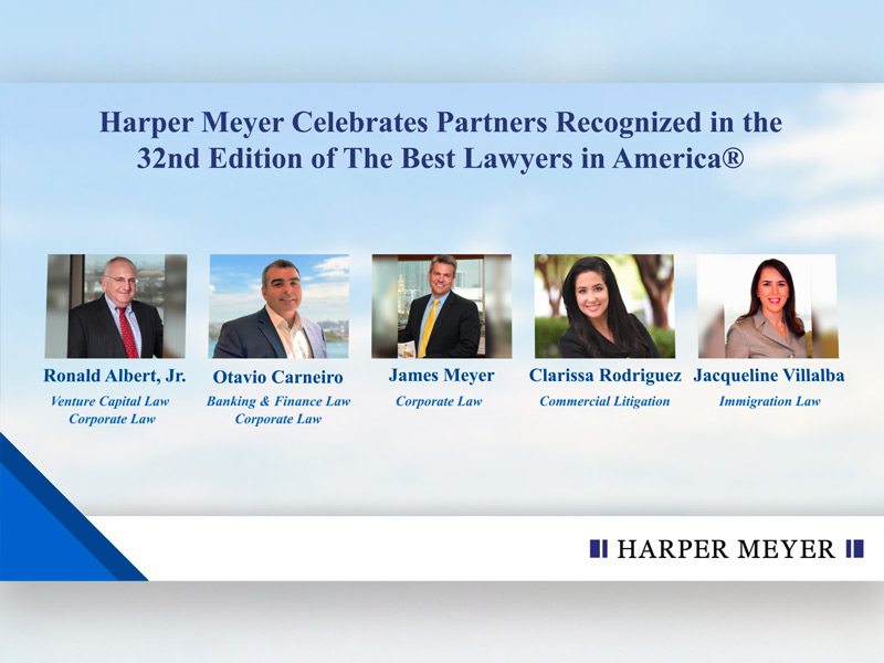Five Harper Meyer Partners Recognized in the 32nd Edition of The Best Lawyers in America